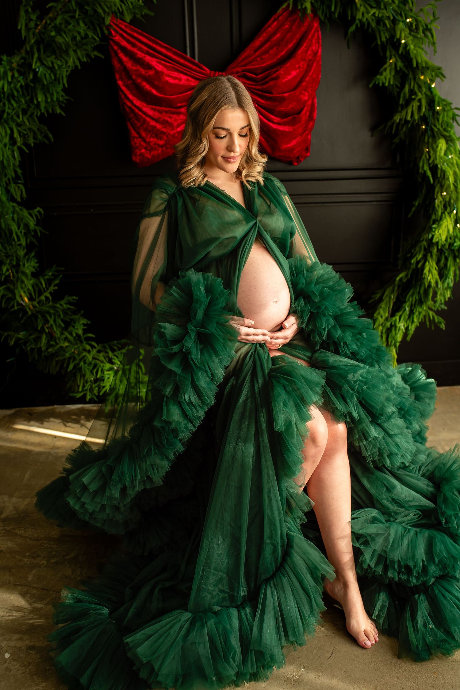 Christmas Baby bump pictures