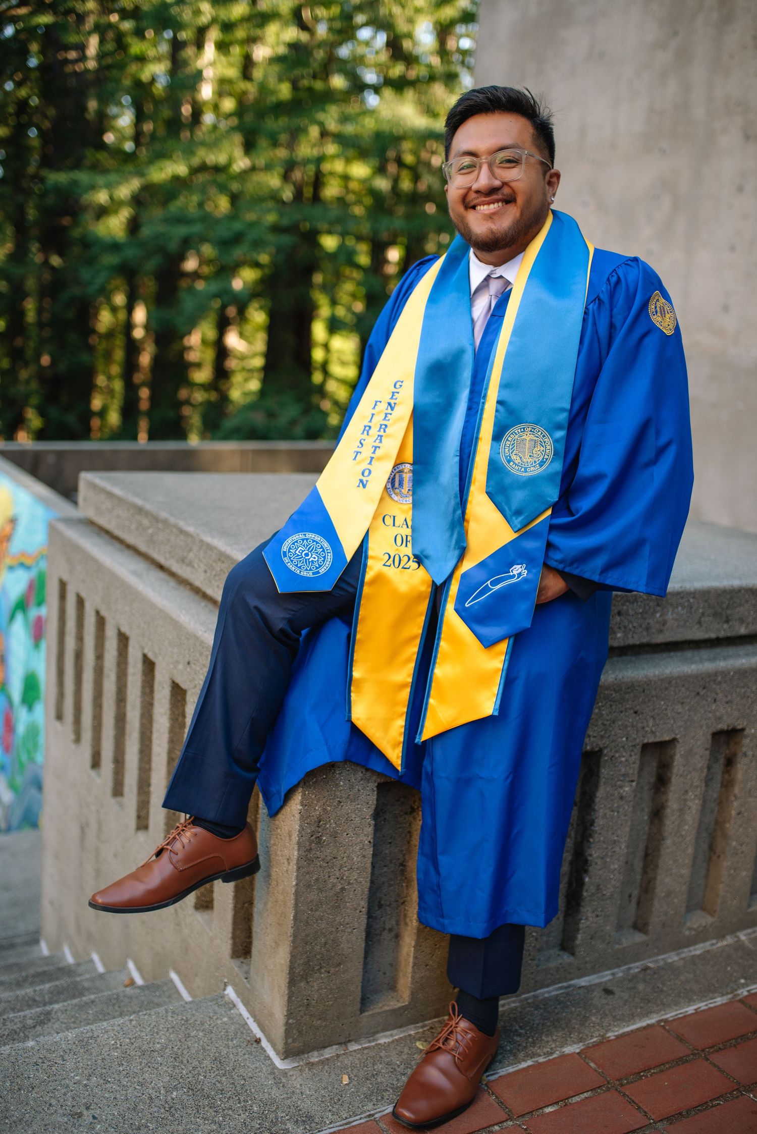 College graduate photography student