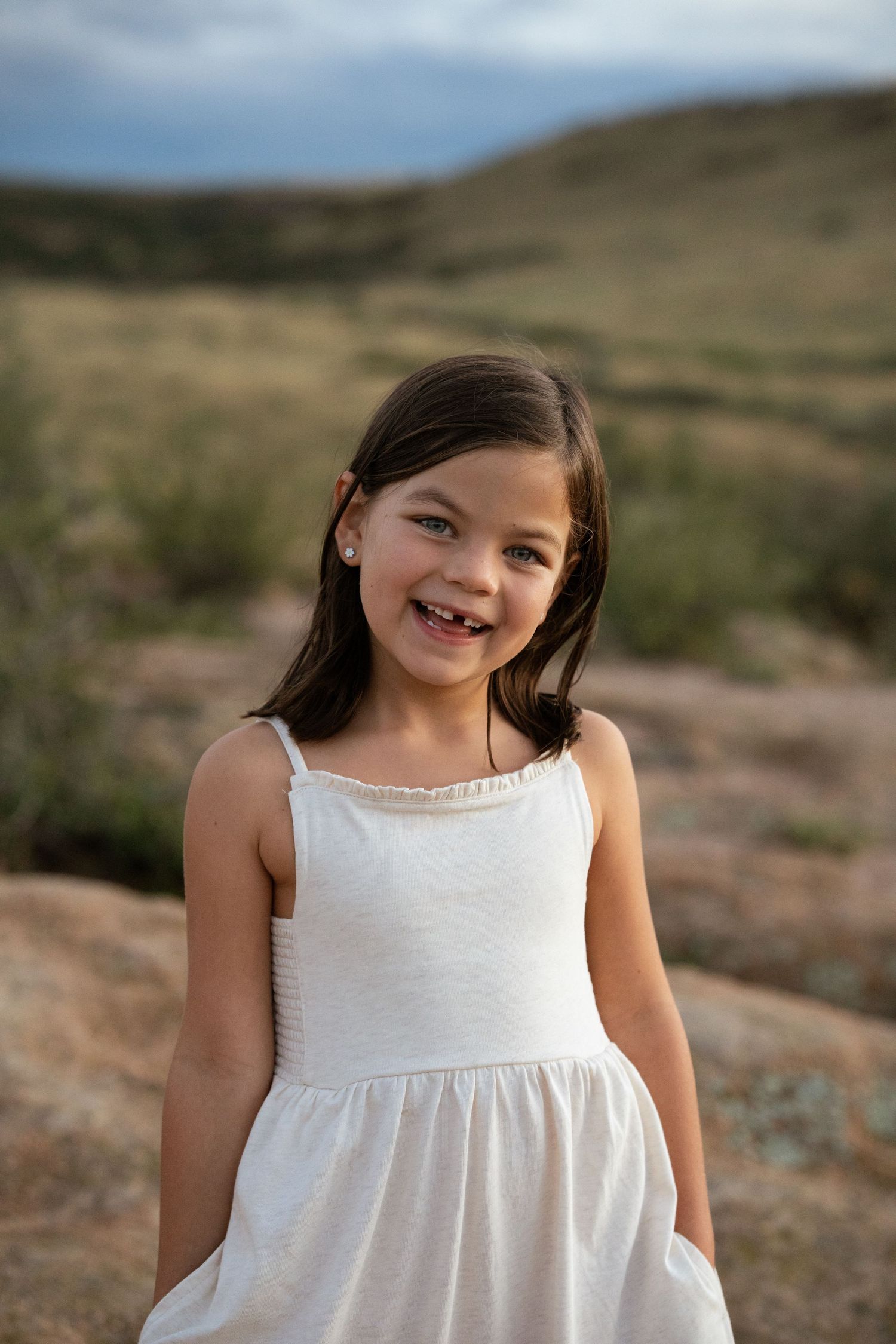 Child during dusk.