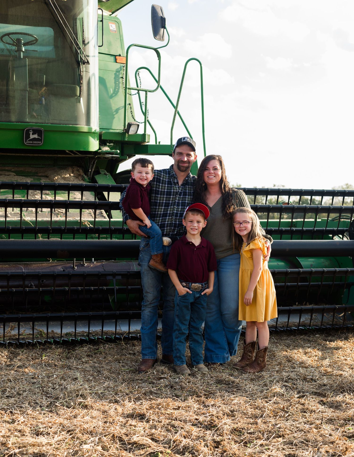 Family session during harvest time, Maysville KY