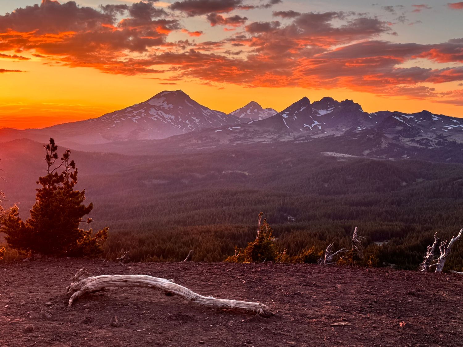 The Three Sisters and Broken Top