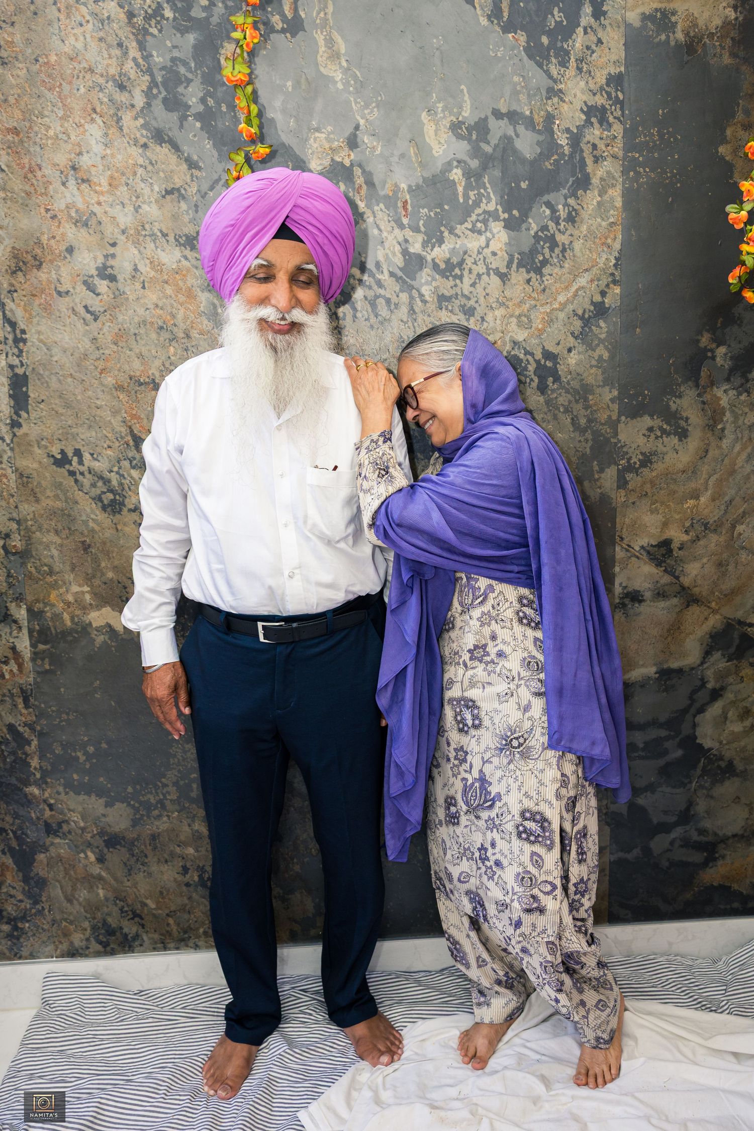 Couple photoshoot during a romantic pose by Namita's Photography