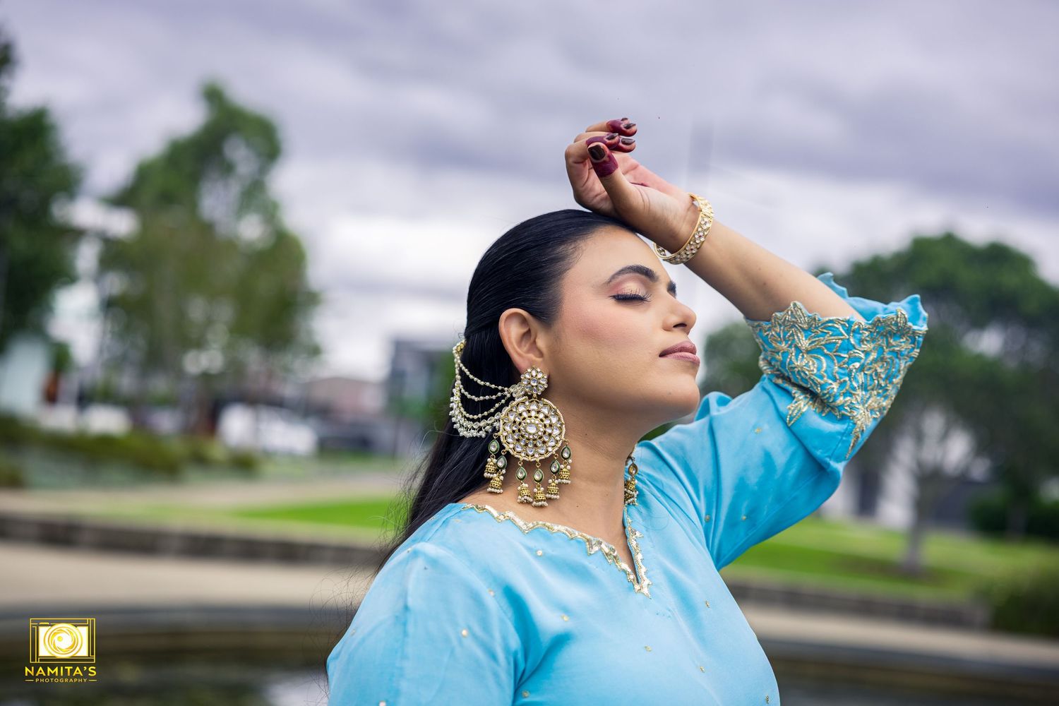 Model showcasing beautiful jewllery