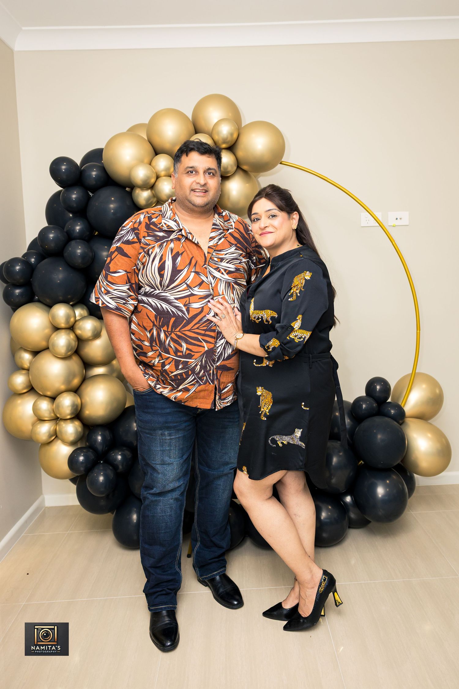 Couple photoshoot during a romantic pose by Namita's Photography