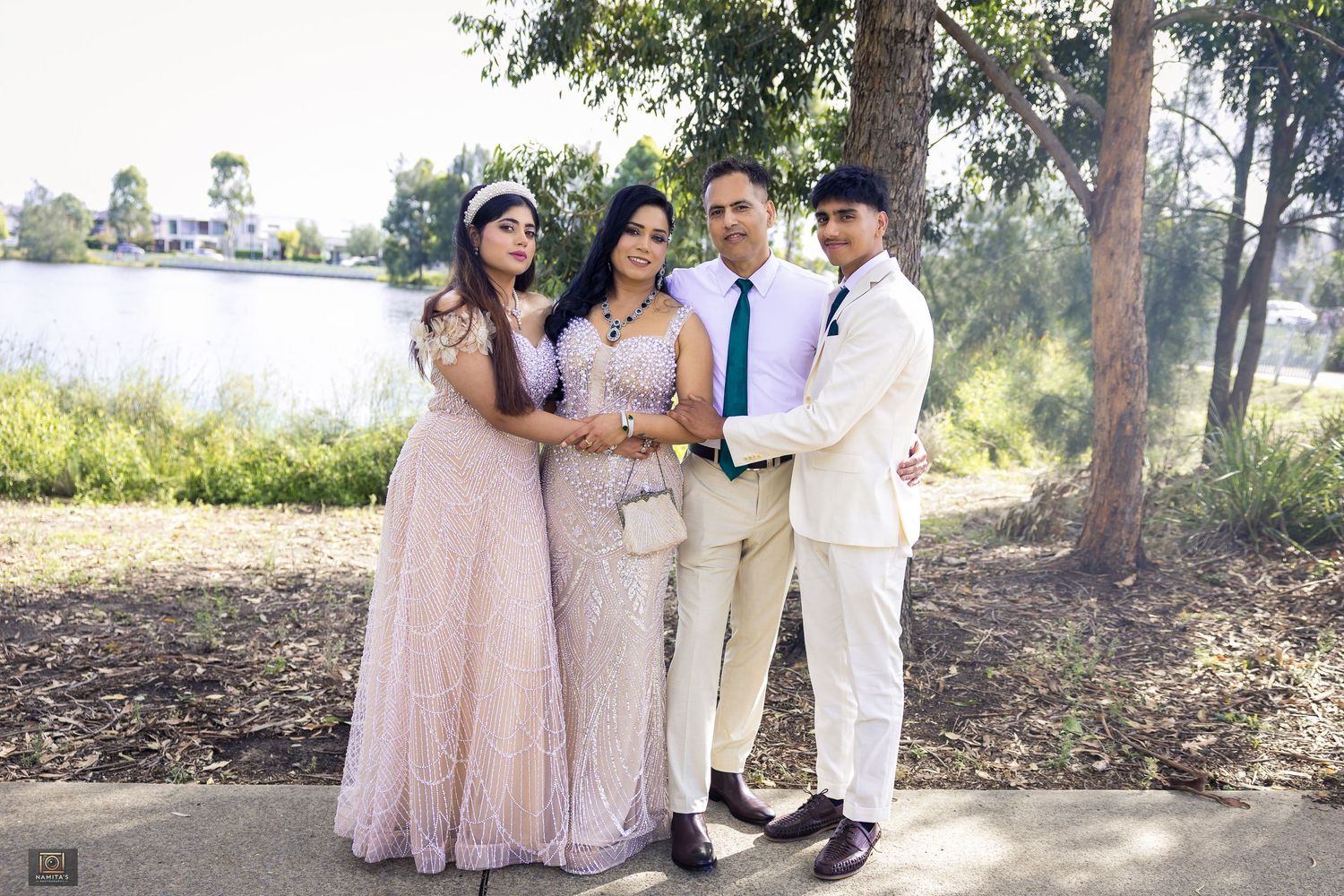 Family laughing together during relaxed lifestyle photography session