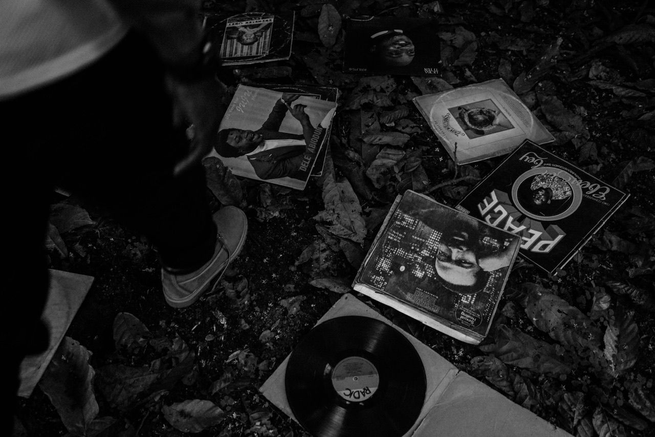 Image of vinyl on the ground photographed by #andrebluntphoto