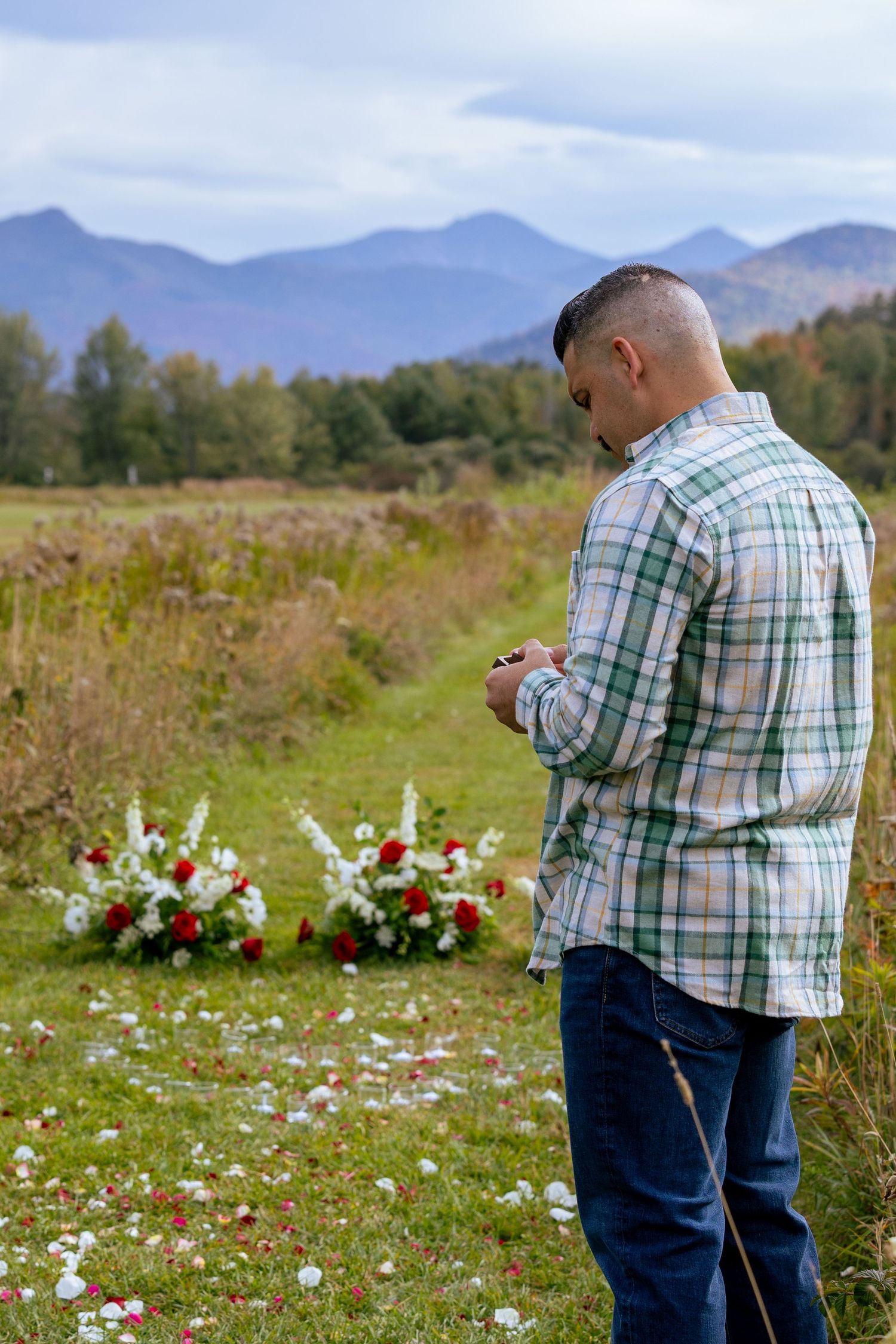 Adirondack Proposal Photographer, Marcy Field, Keene Valley New York, New York Engagement Photographer, Fall Engagement Photos