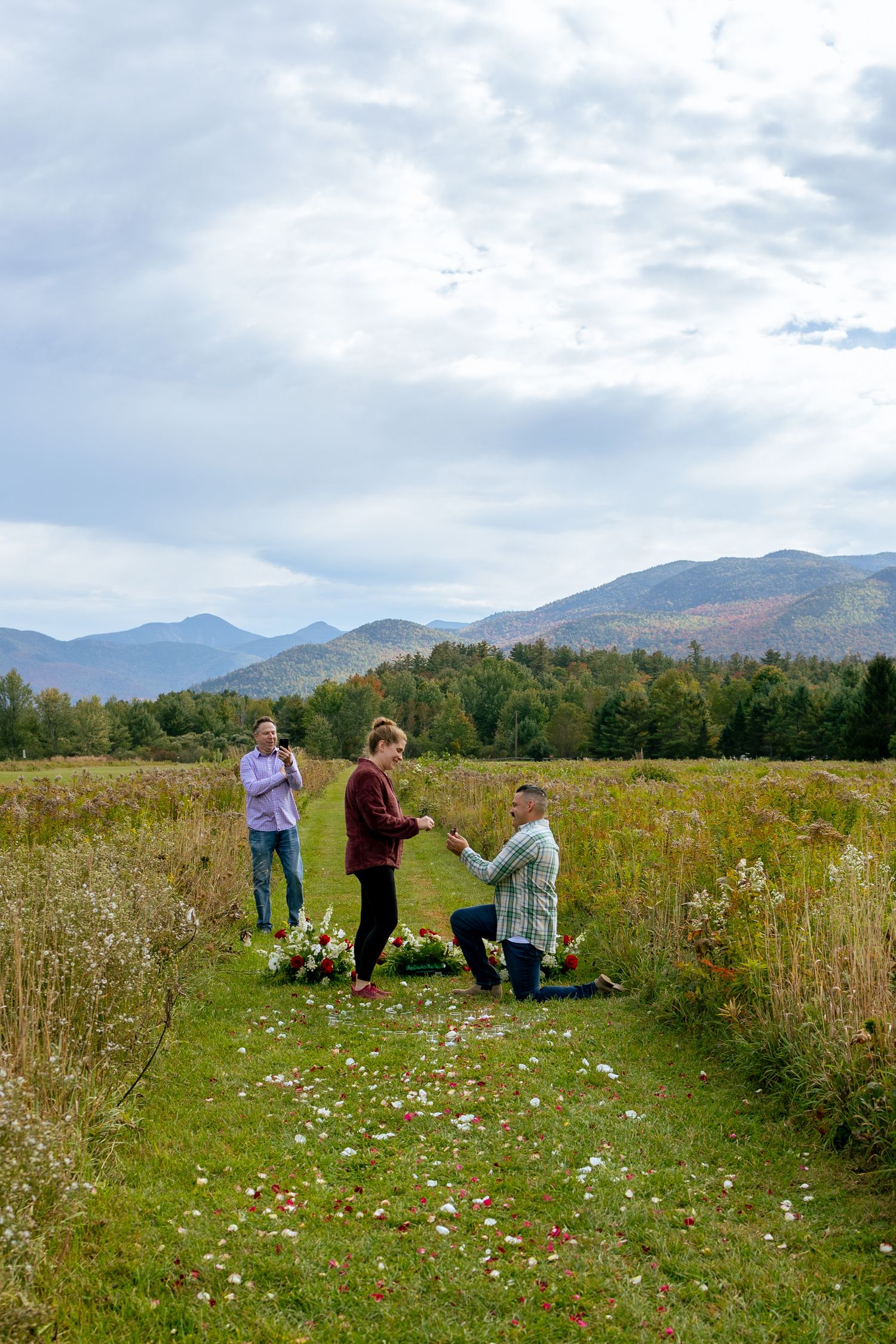 Adirondack Proposal Photographer, Marcy Field, Keene Valley New York, New York Engagement Photographer, Fall Engagement Photos