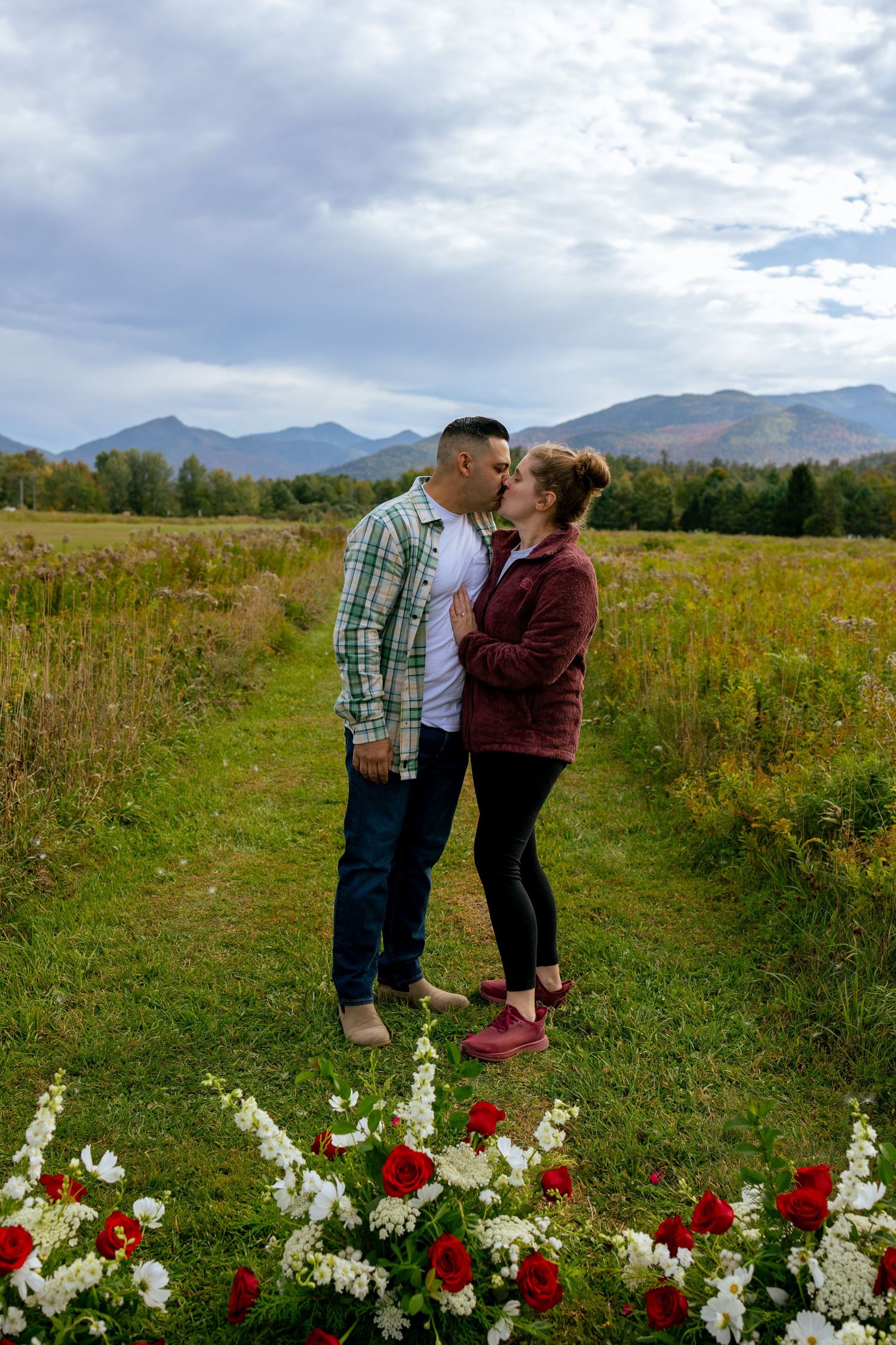 Adirondack Proposal Photographer, Marcy Field, Keene Valley New York, New York Engagement Photographer, Fall Engagement Photos