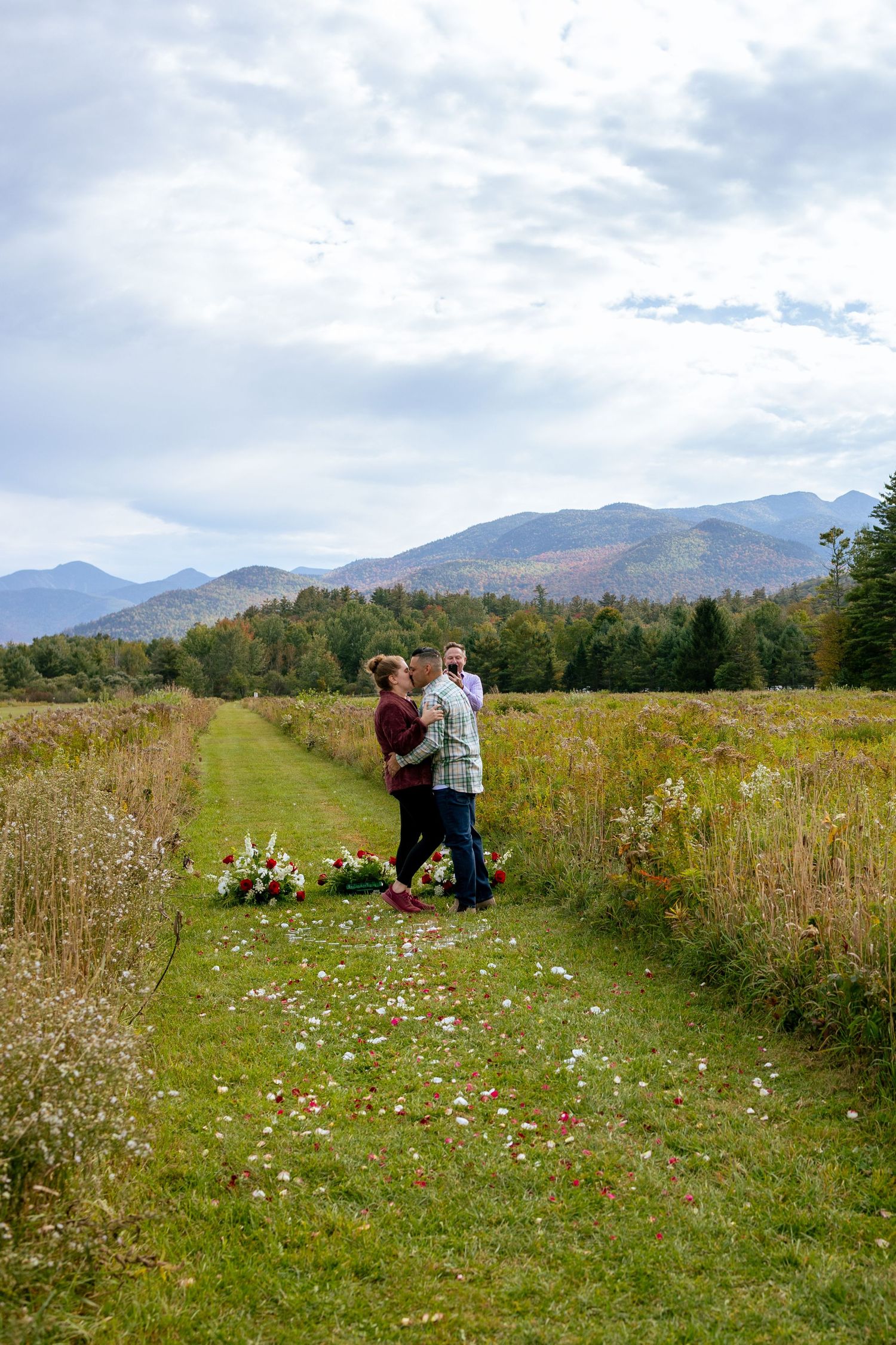 Adirondack Proposal Photographer, Marcy Field, Keene Valley New York, New York Engagement Photographer, Fall Engagement Photos