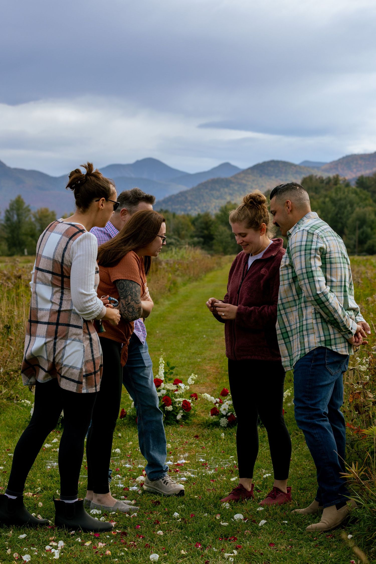 Adirondack Proposal Photographer, Marcy Field, Keene Valley New York, New York Engagement Photographer, Fall Engagement Photos