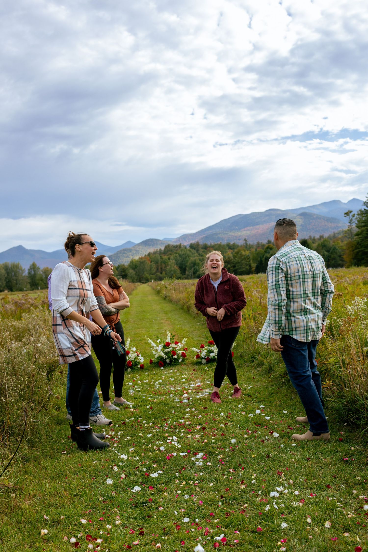 Adirondack Proposal Photographer, Marcy Field, Keene Valley New York, New York Engagement Photographer, Fall Engagement Photos