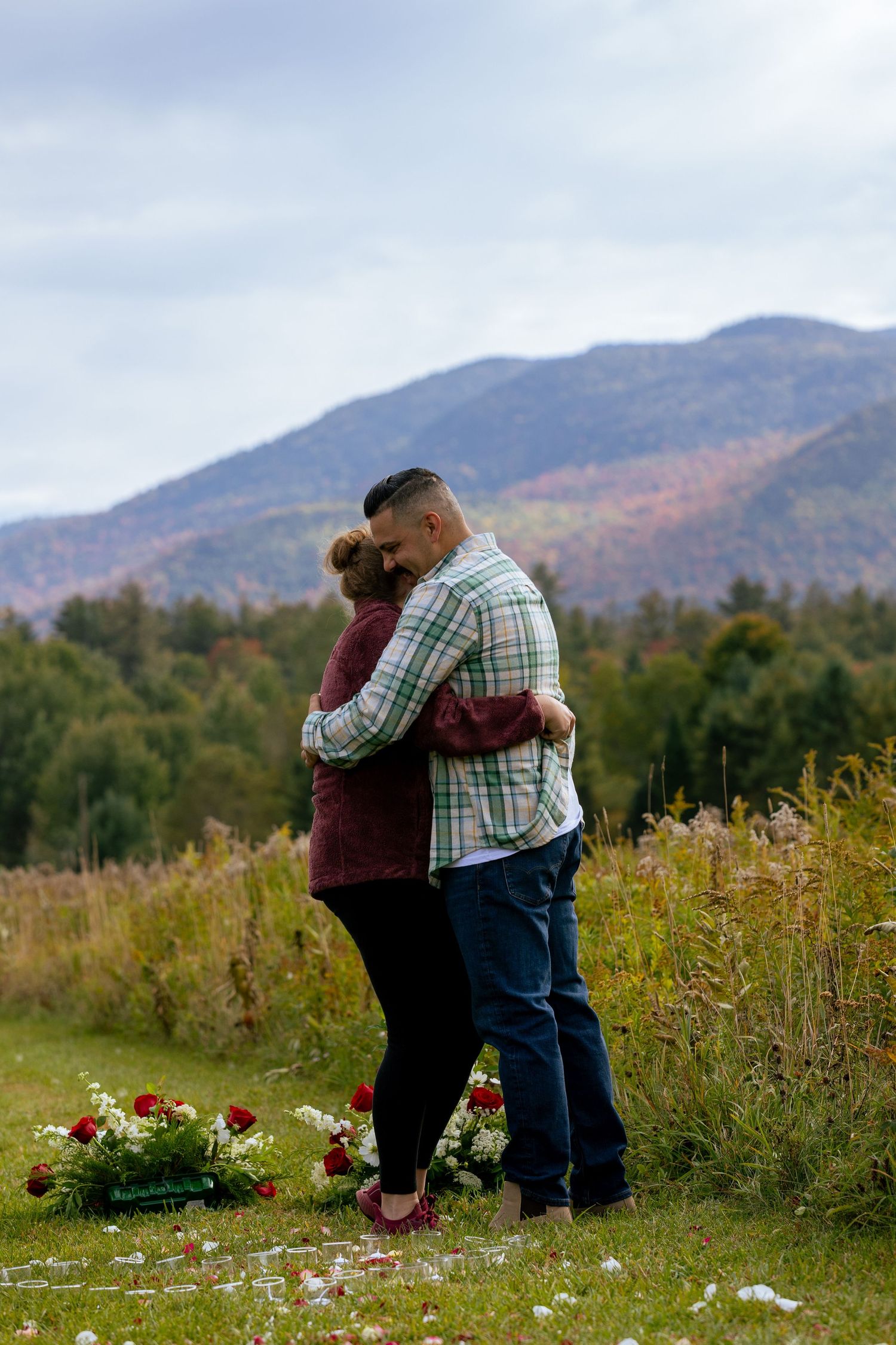 Adirondack Proposal Photographer, Marcy Field, Keene Valley New York, New York Engagement Photographer, Fall Engagement Photos