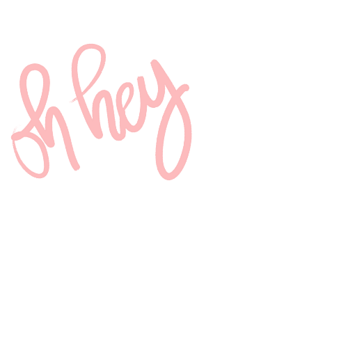 Oh hey script text in pink cursive lettering on black background. Charleston, South Carolina. Salt and Oak Photography.