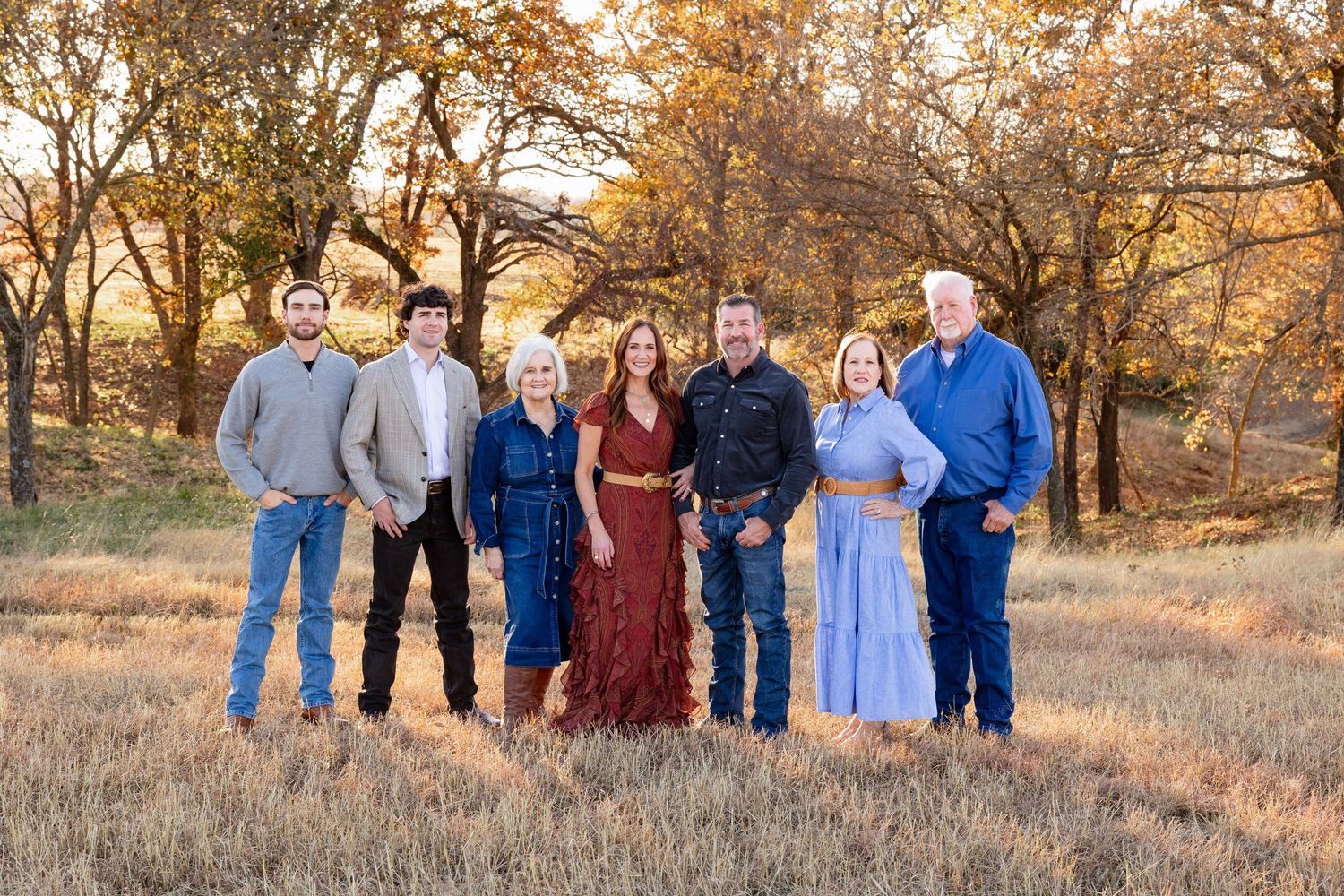 Outdoor family photo session in Oklahoma photographed by a professional family photographer