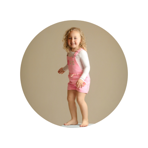 Portrait Session With Kingston Children Photographer, Portrait Photography Session In Kingston Photography Studio, Girl In Overalls