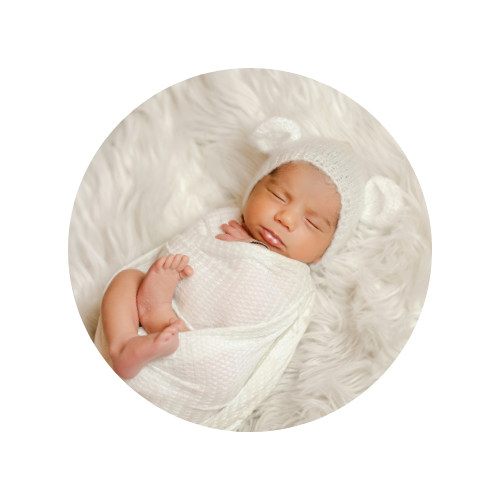 Newborn Photography Session In Kingston Ontario, Baby Boy In Bonnet With Kingston Newborn Photographer, White Newborn Session