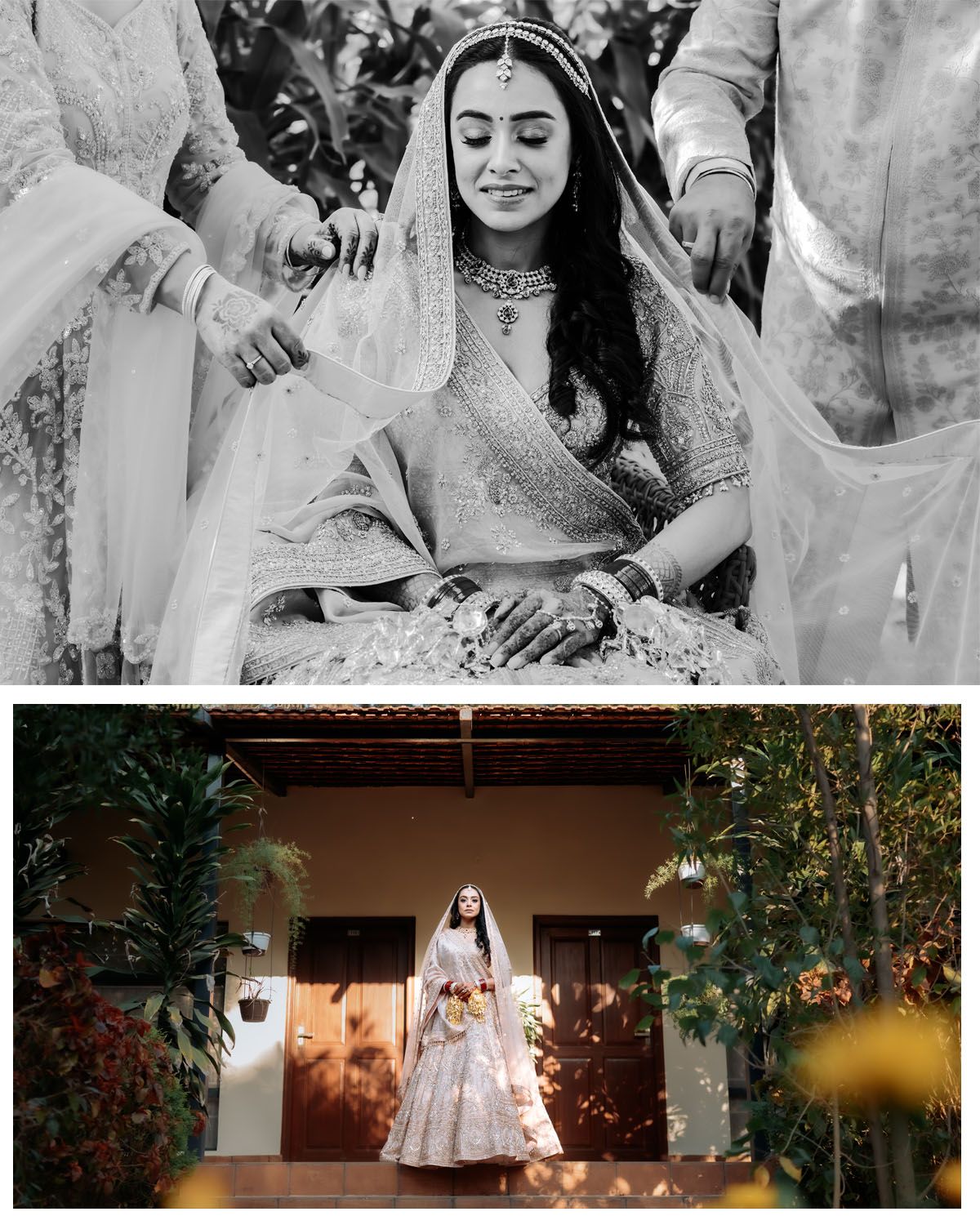 Wedding photography collection showing ceremonial moments and bridal portraits.