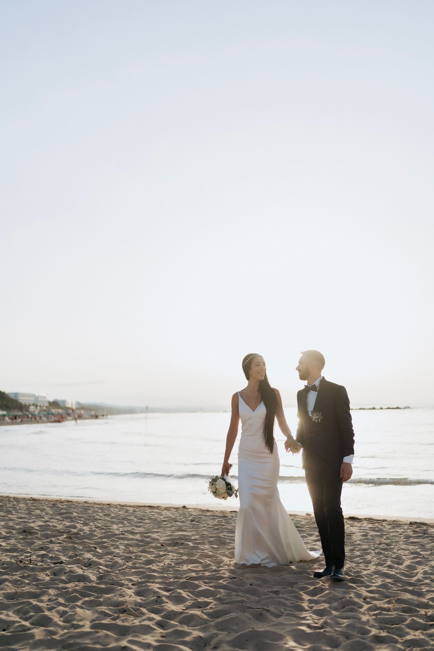 Bride captured in natural light during an Italian countryside wedding