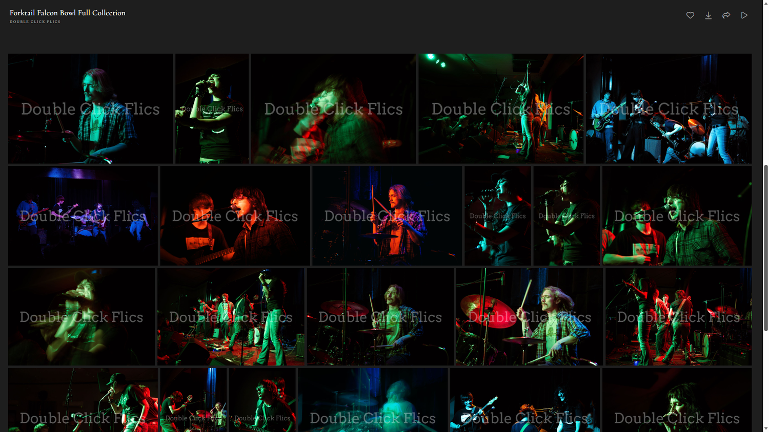 Digital waveform visualization showing colorful sound patterns across multiple panels in green, blue and red hues.