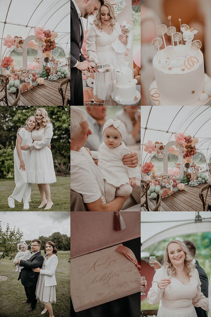 A romantic wedding photo collage featuring white dresses, floral arrangements, and intimate moments in soft, muted tones.