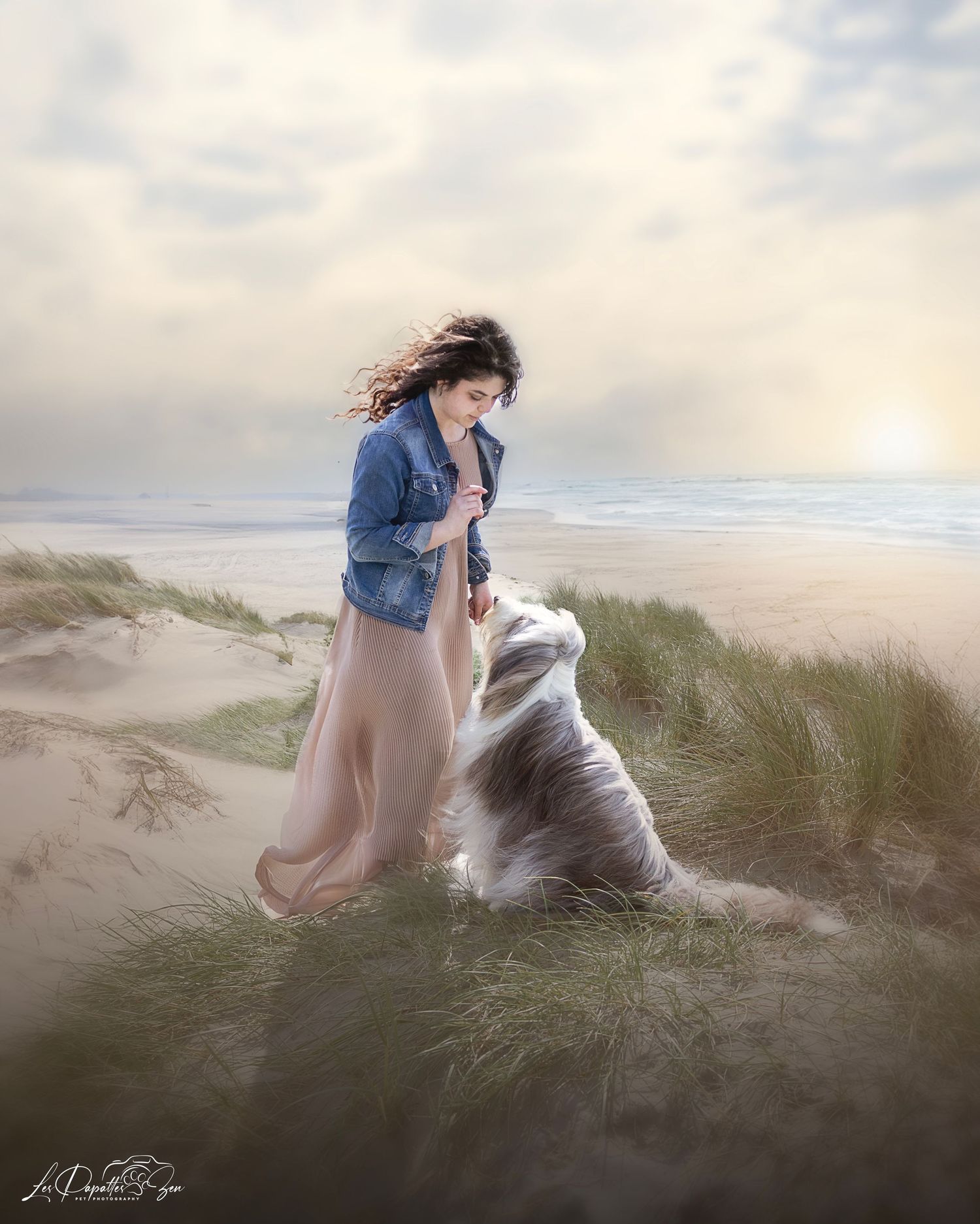 “Séance photo extérieure avec chien – côte belge”