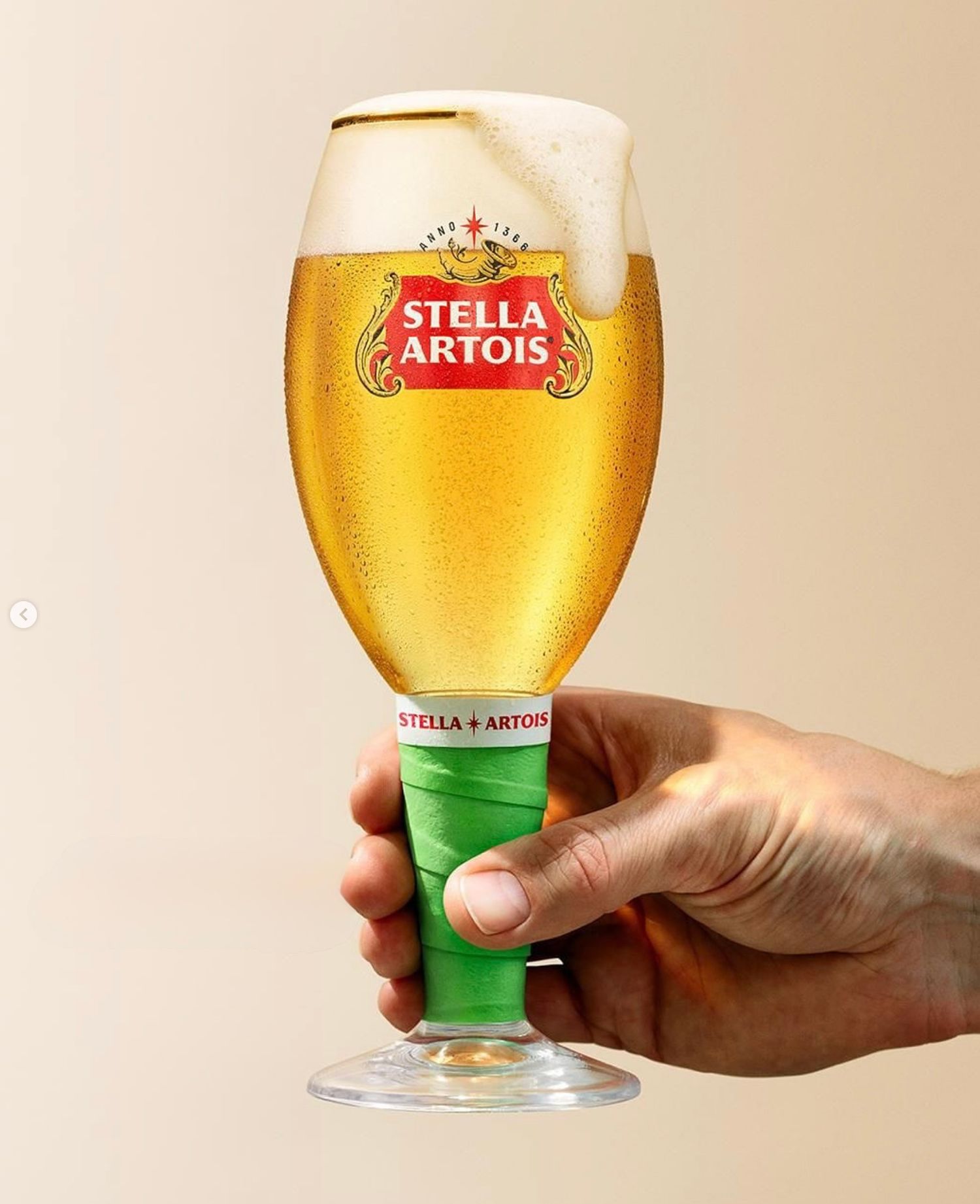 Peter Schotting holding beer glass