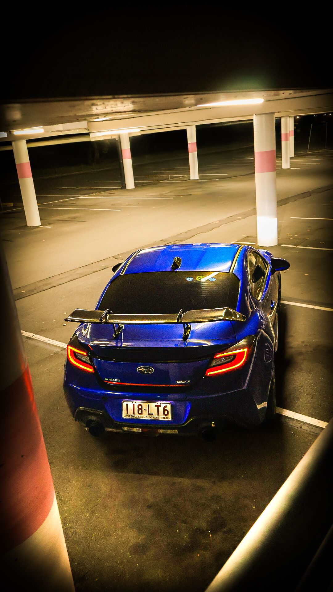 A car pose I see often which is behind on an angle from above
