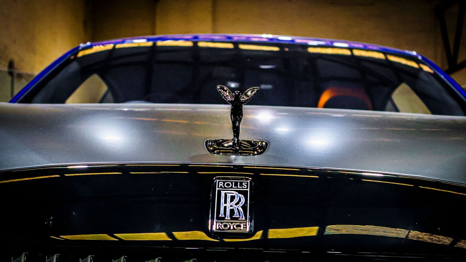 Detail shot of a Rolls Royce Spectre