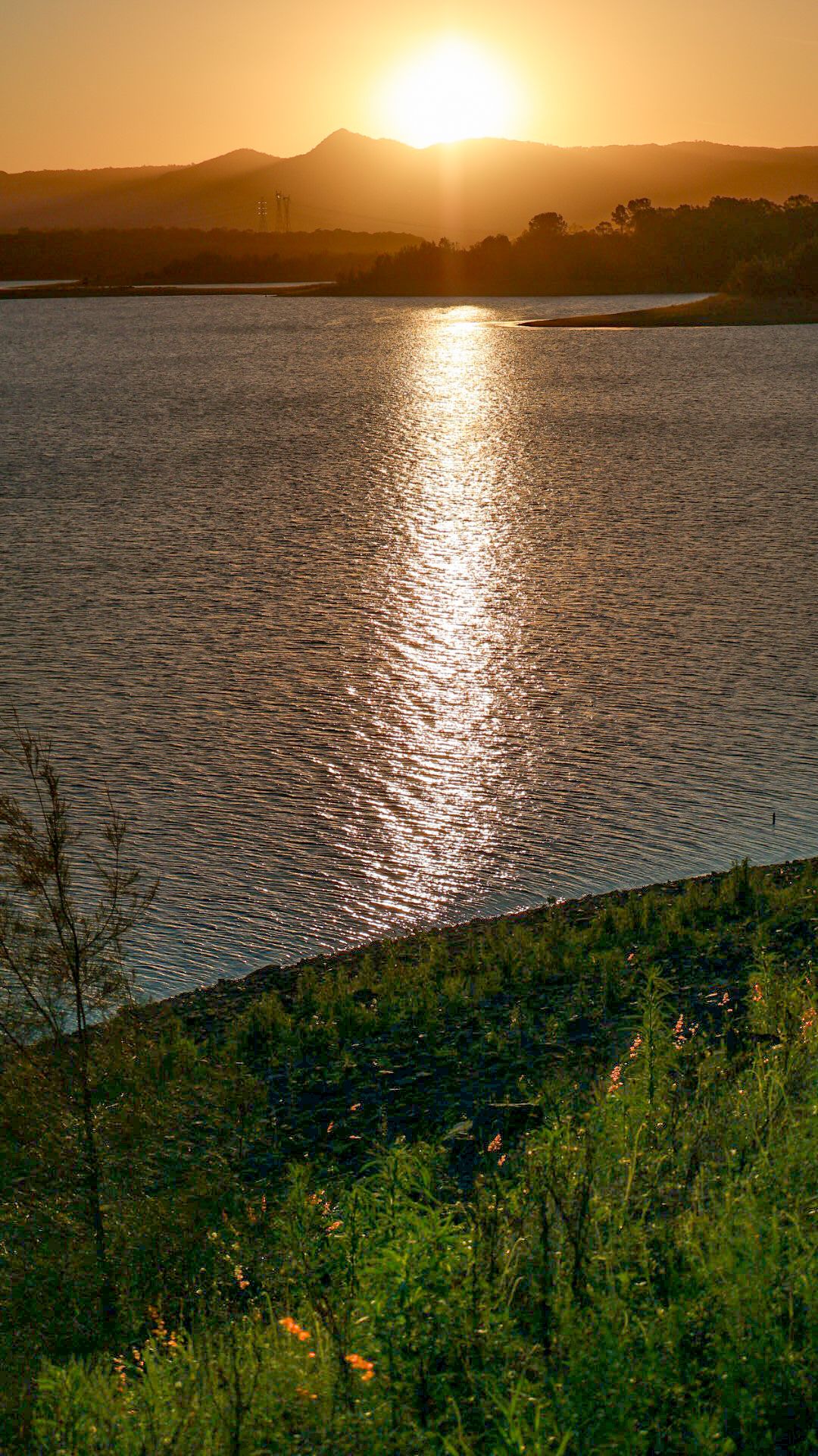 Edited version of the sun going down