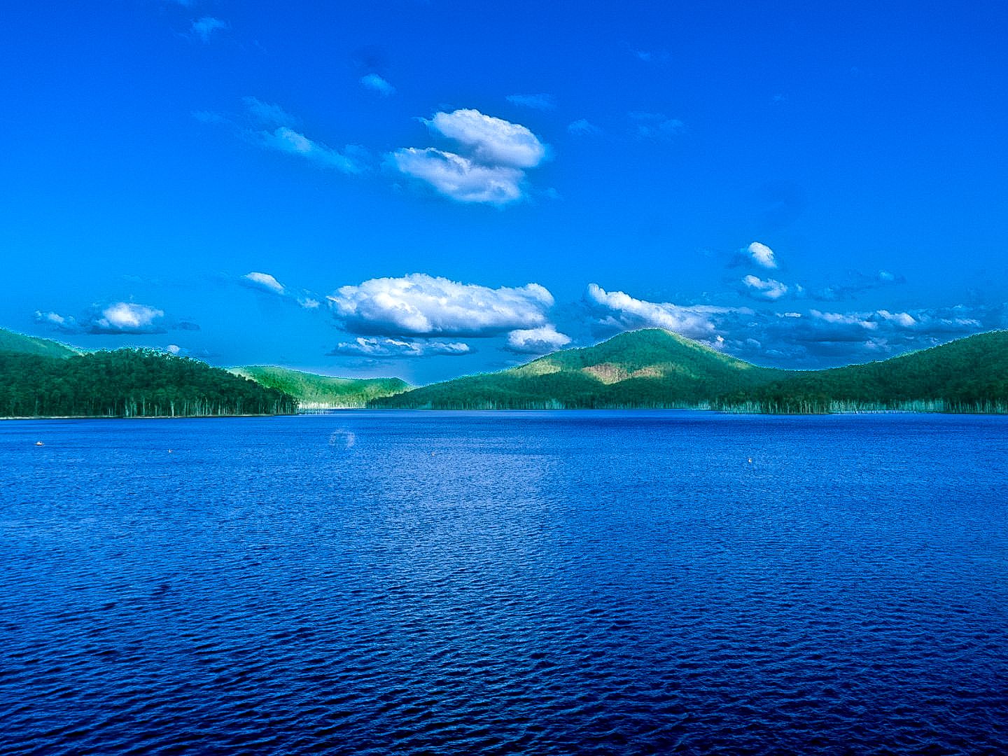 An edited version of a photo I took at a dam I kind of felt like the island in 28 years later
