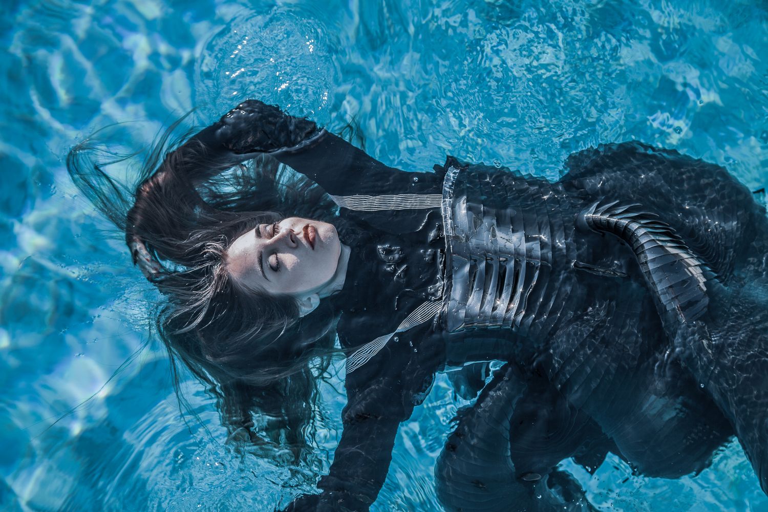 Frau im Wasser, Fashion, Bern, Portrait