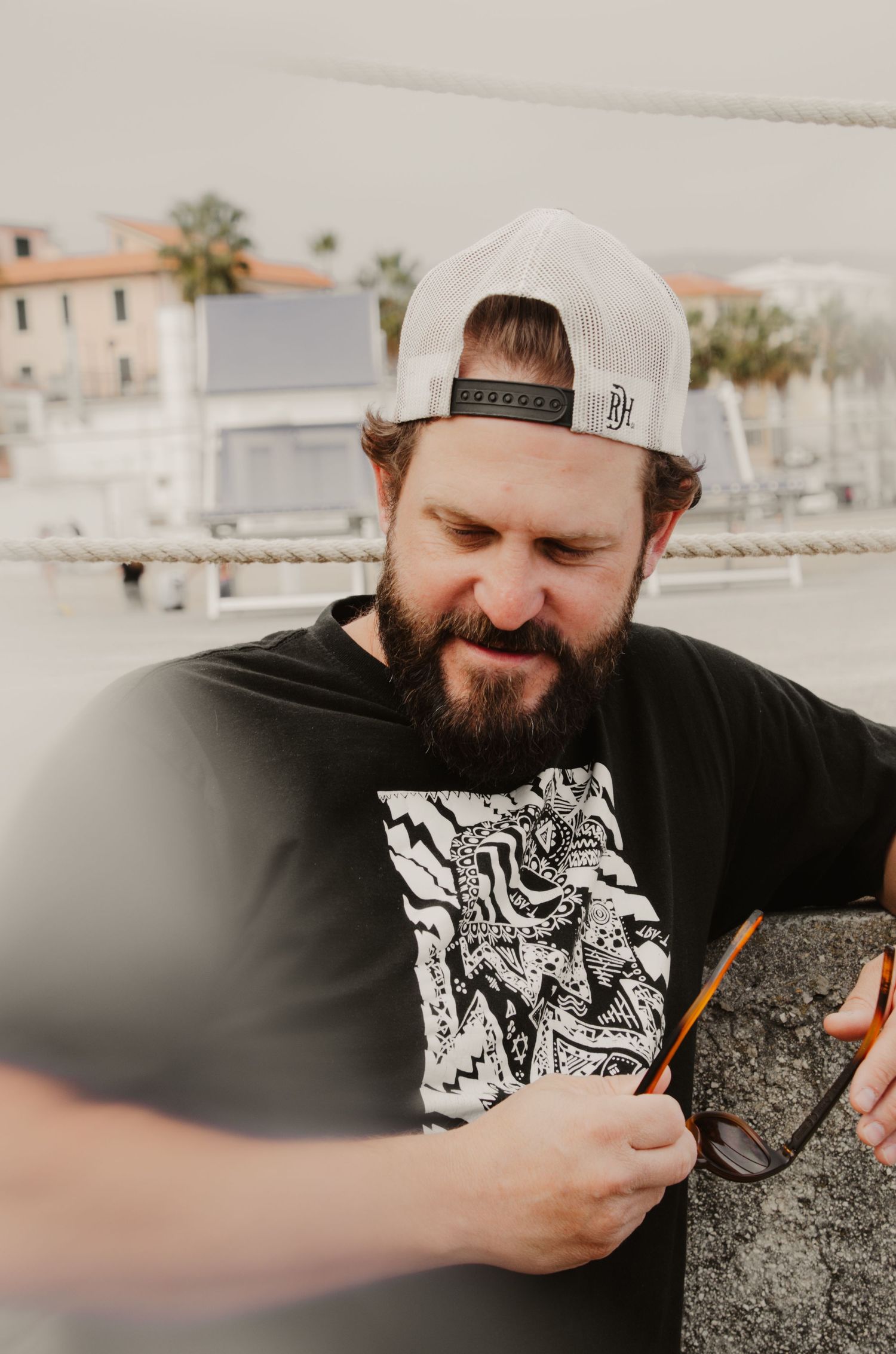 Portrait eines Mannes, Strand, Bern Fotoshooting