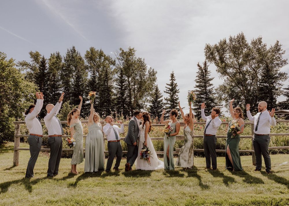 Calgary, Alberta Wedding party