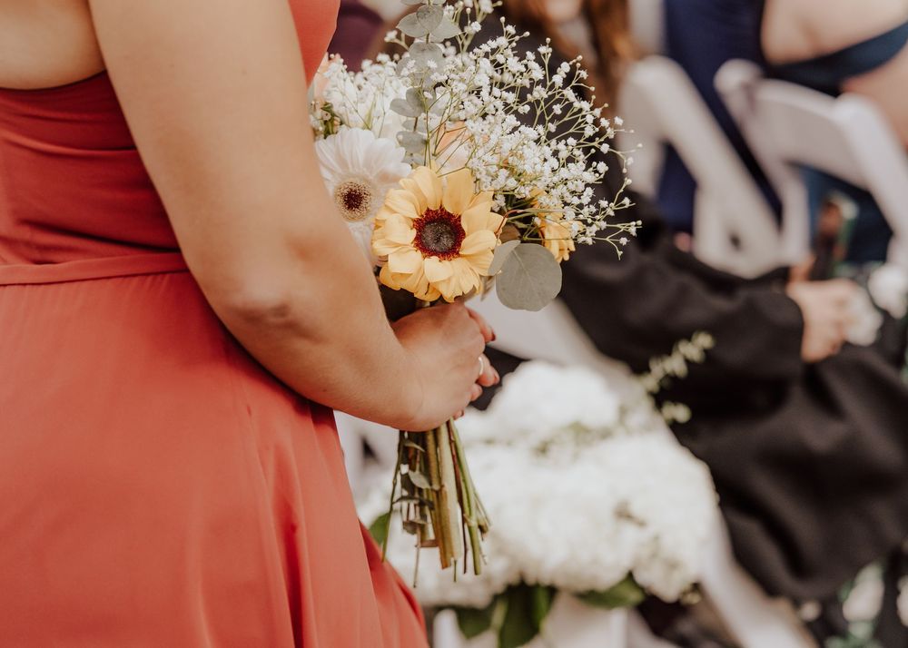 Wedding ceremony at Emerald Lake Lodge in Fields British Columbia