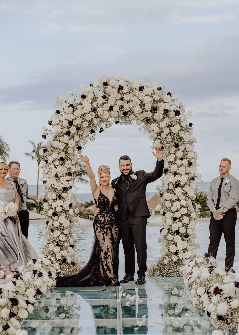Dreams Playa Mujeres Wedding ceremony exit