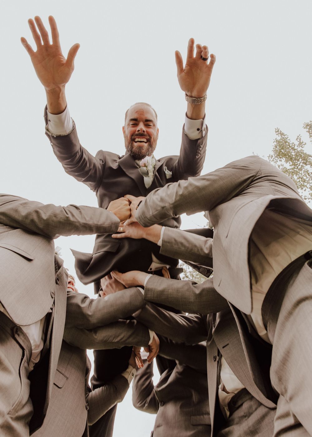 Calgary, Alberta wedding groom photos