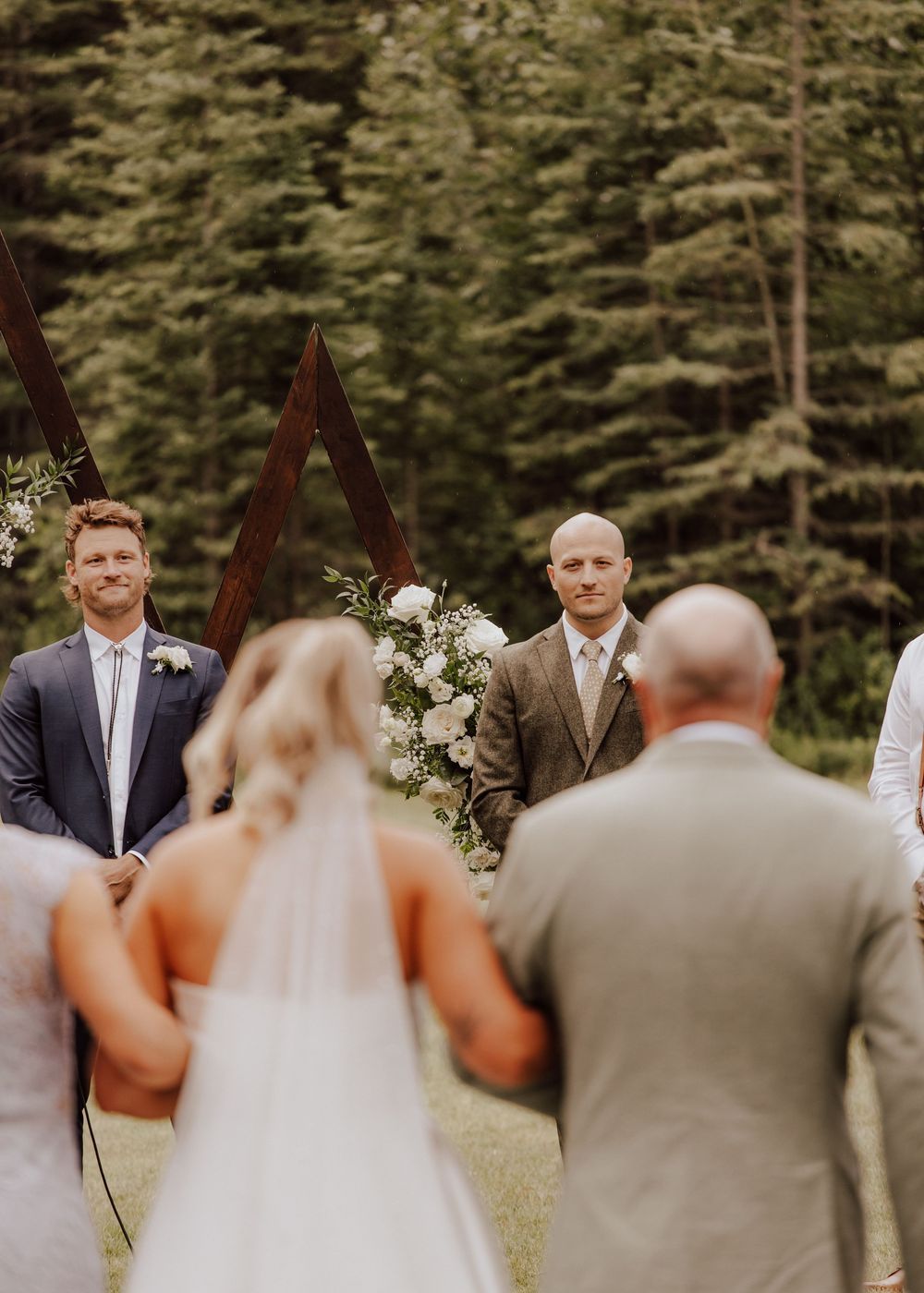 Canmore Cornerstone wedding ceremony entrance for bride