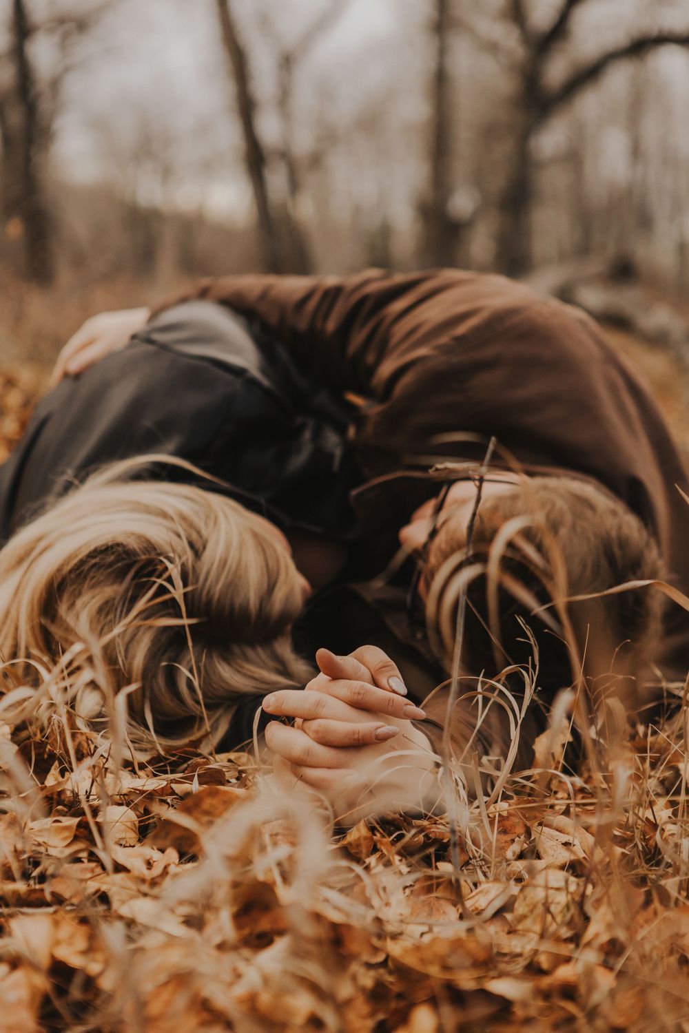 Calgary, Alberta engagement photo during fall