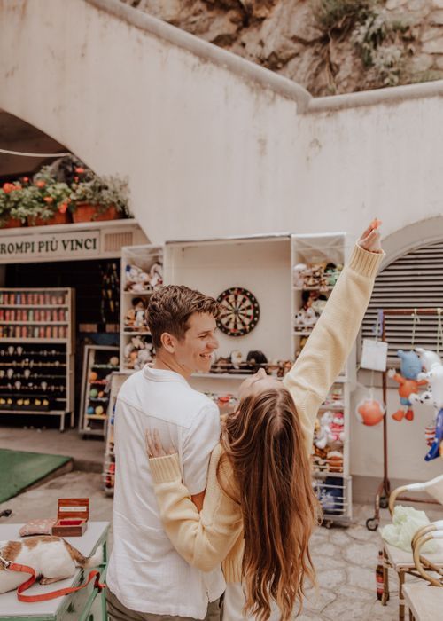 Calgary, Alberta engagement session at arcade