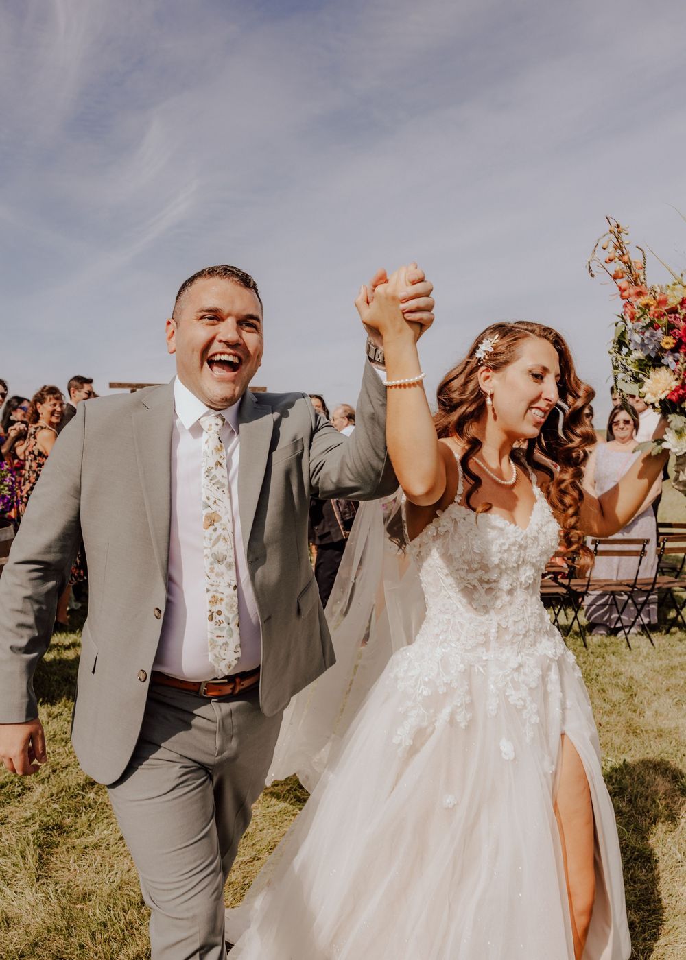 Calgary, Alberta Wedding Ceremony exit