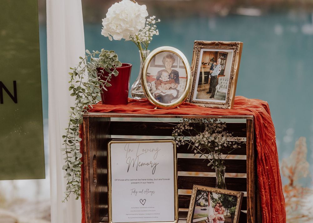 Wedding ceremony at Emerald Lake Lodge in Fields British Columbia detail photos