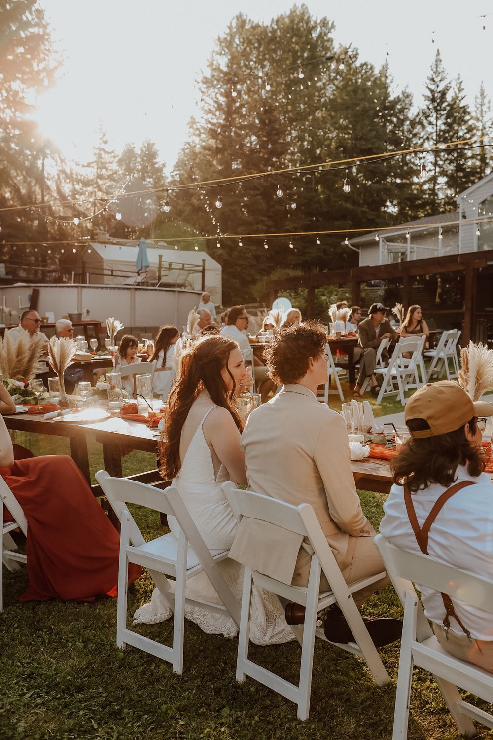 Buck Lake, Alberta back yard wedding
