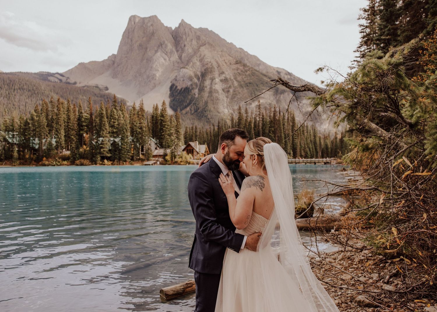 Wedding at Emerald Lake Lodge in Fields British Columbia