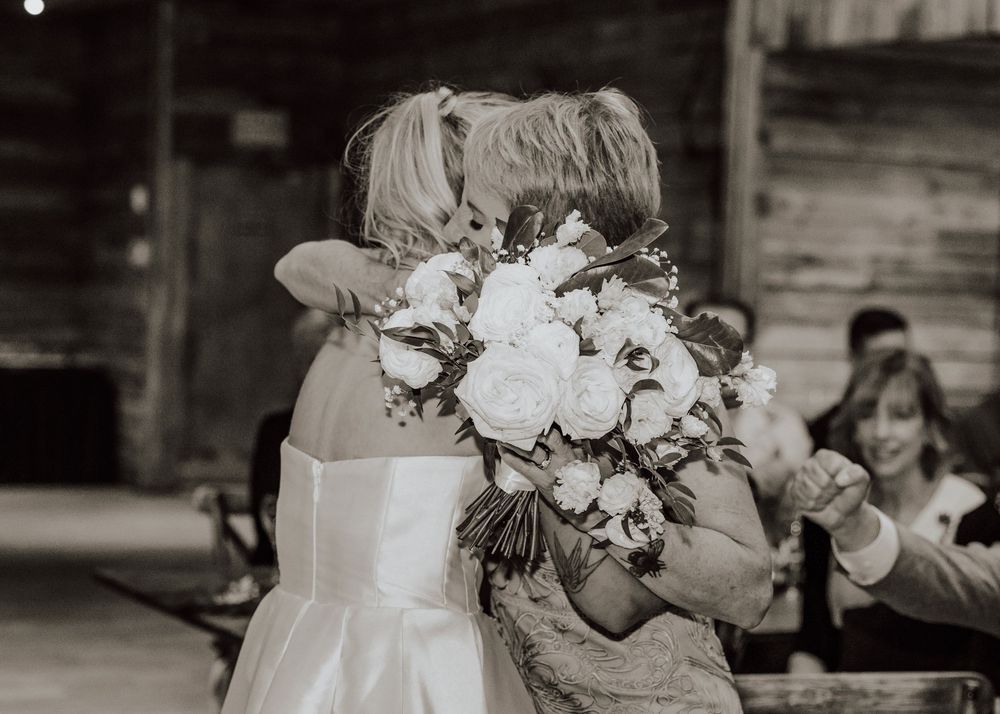 Canmore Cornerstone Wedding bouquet dedication.