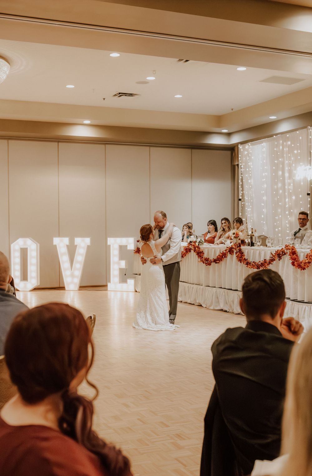 Canmore wedding indoor reception