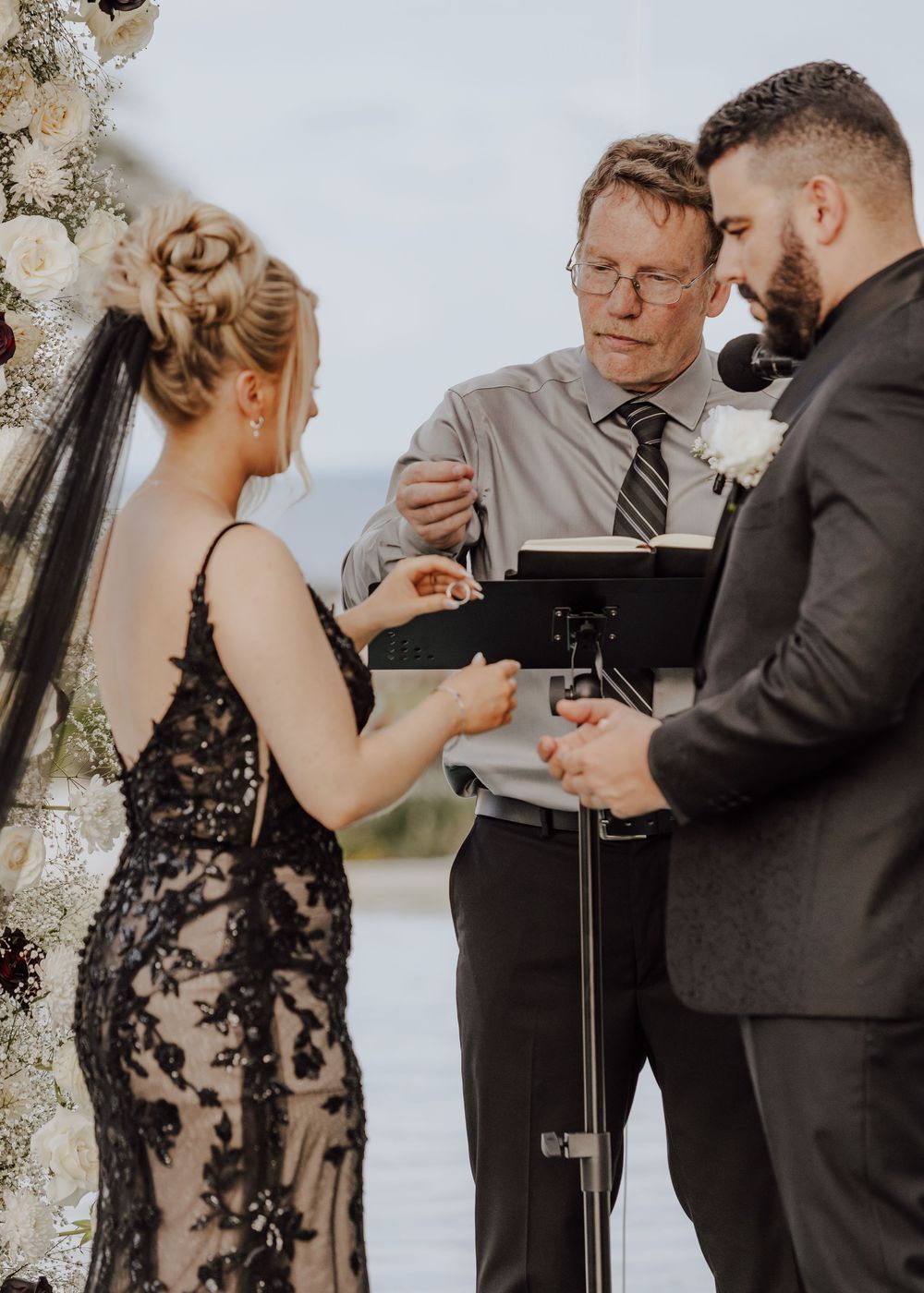 Dreams Playa Mujeres Wedding ceremony ring exchange