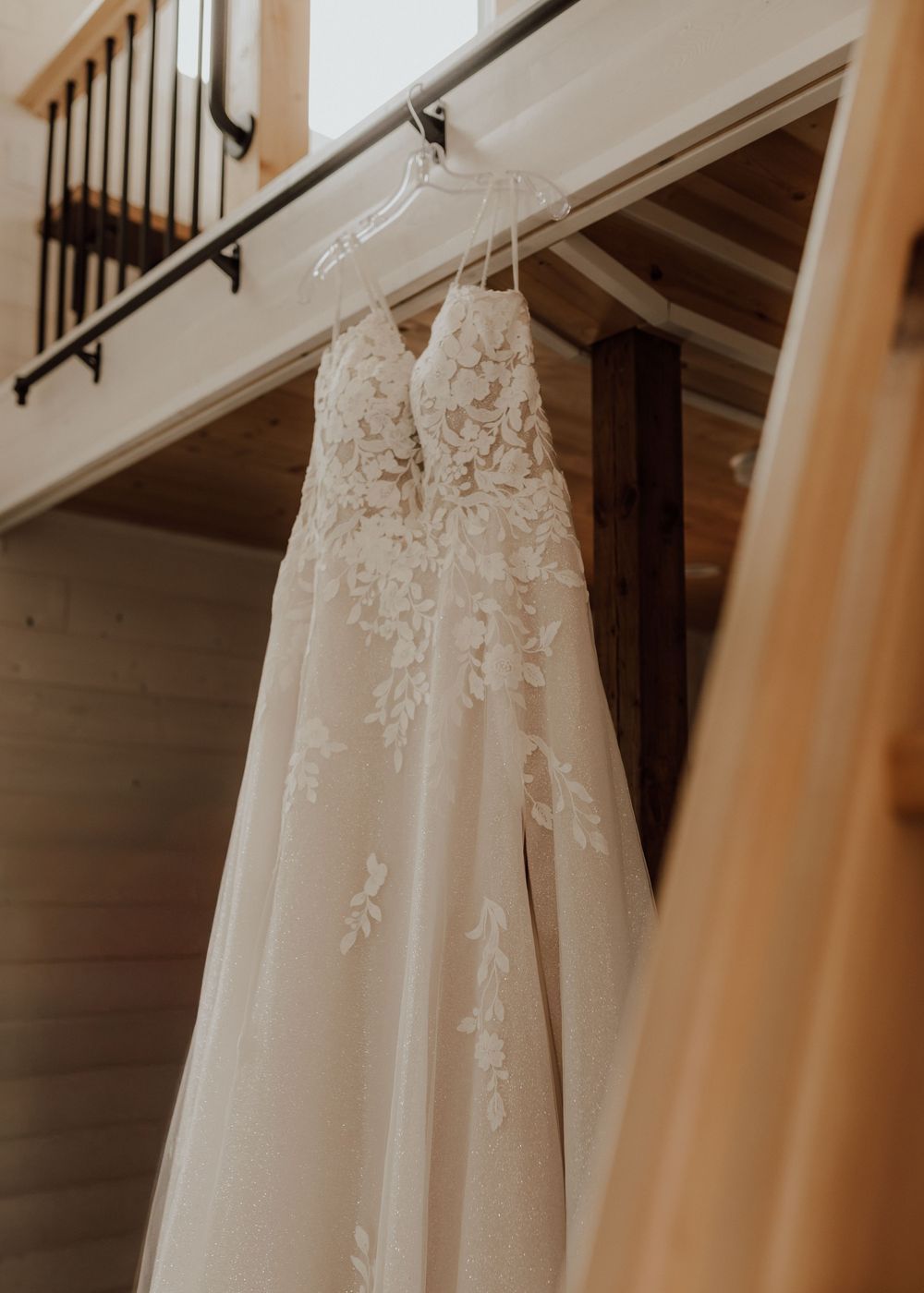 Calgary, Alberta Wedding wedding dress detail photos