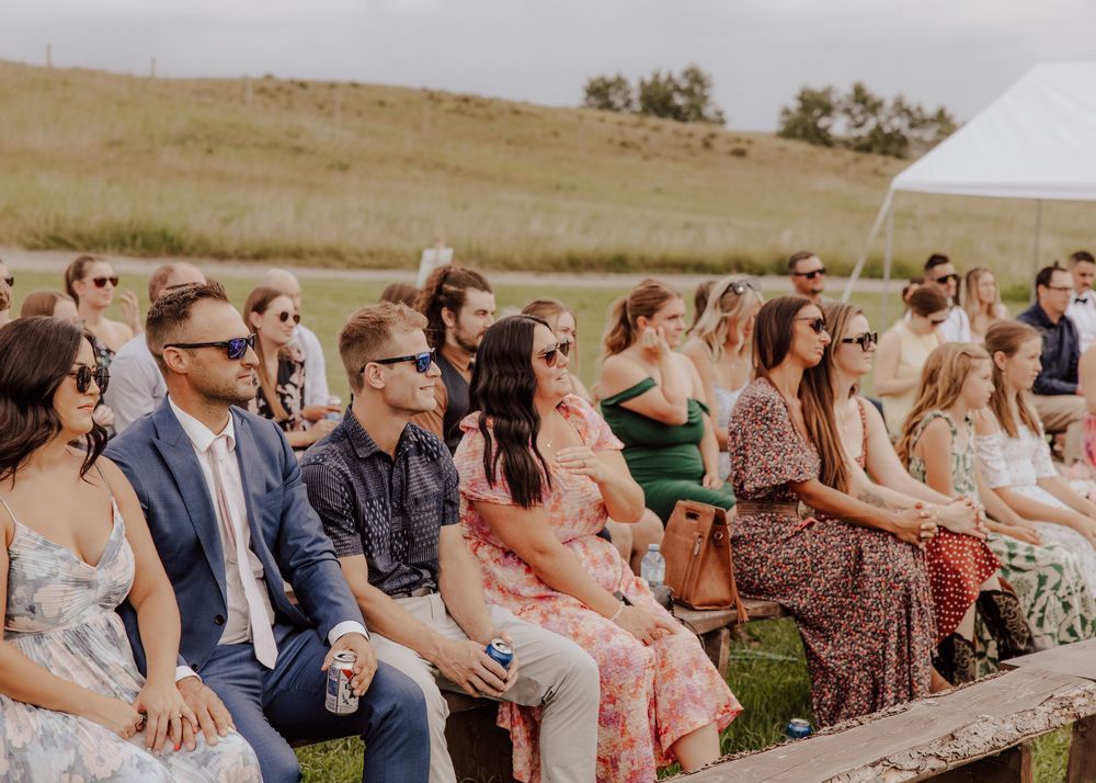 Calgary, Alberta Wedding Ceremony guests
