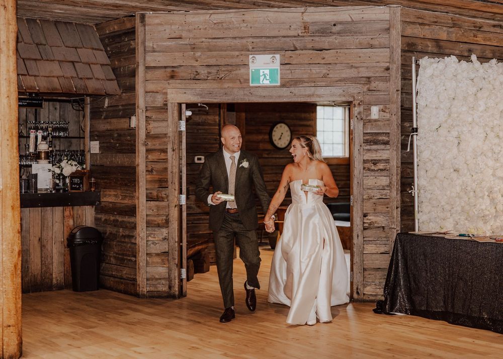 Canmore Cornerstone wedding indoor grand entrance